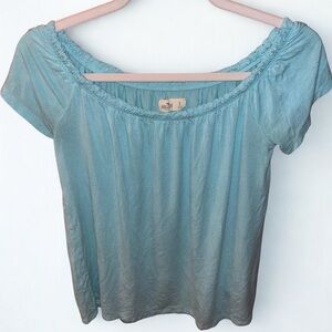 Hollister Light Blue Short Sleeve Top